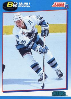 1991-92 Score Canadian Bilingual #560 Bob McGill Front