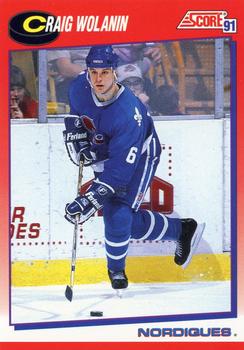 1991-92 Score Canadian Bilingual #74 Craig Wolanin Front