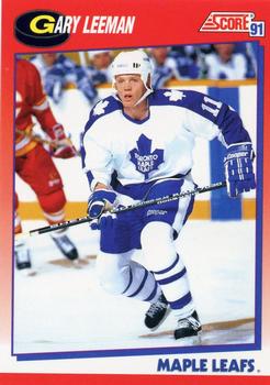 1991-92 Score Canadian Bilingual #77 Gary Leeman Front