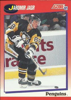 1991-92 Score Canadian Bilingual #98 Jaromir Jagr Front