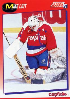 1991-92 Score Canadian Bilingual #99 Mike Liut Front