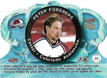 1998-99 Pacific Crown Royale - Limited Series #33 Peter Forsberg Back