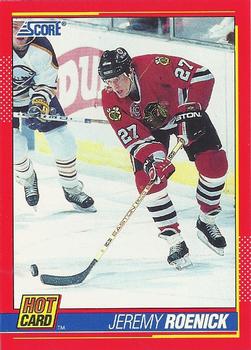 1991-92 Score American - Hot Cards #10 Jeremy Roenick Front