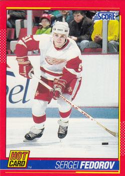 1991-92 Score American - Hot Cards #4 Sergei Fedorov Front