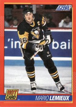 1991-92 Score American - Hot Cards #5 Mario Lemieux Front