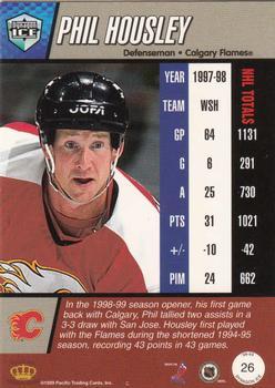 1998-99 Pacific Dynagon Ice - Red #26 Phil Housley Back