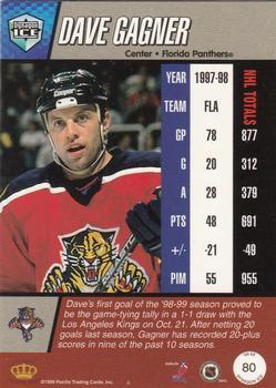 1998-99 Pacific Dynagon Ice - Red #80 Dave Gagner Back
