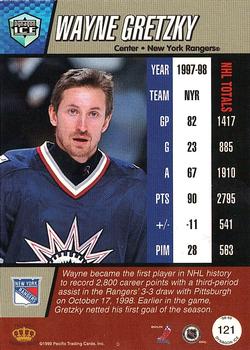 1998-99 Pacific Dynagon Ice - Red #121 Wayne Gretzky Back