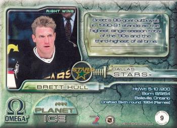 1998-99 Pacific Omega - Planet Ice #9 Brett Hull Back