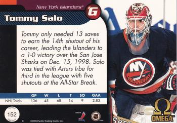 1998-99 Pacific Omega - Red #152 Tommy Salo Back