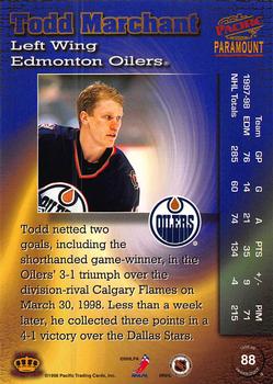 1998-99 Pacific Paramount - Copper #88 Todd Marchant Back