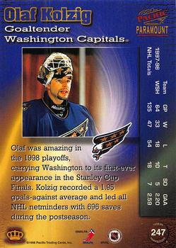 1998-99 Pacific Paramount - Copper #247 Olaf Kolzig Back