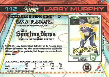 1991-92 Stadium Club #112 Larry Murphy Back