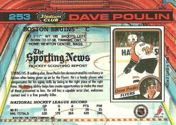 1991-92 Stadium Club #253 Dave Poulin Back