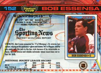 1991-92 Stadium Club #152 Bob Essensa Back