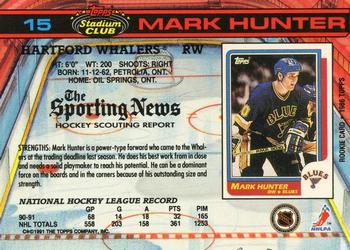 1991-92 Stadium Club #15 Mark Hunter Back