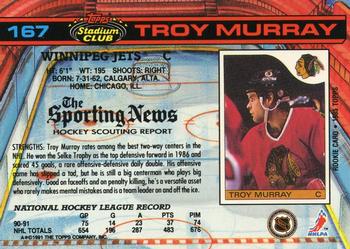 1991-92 Stadium Club #167 Troy Murray Back