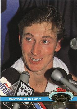 1991-92 Stadium Club #1 Wayne Gretzky Front