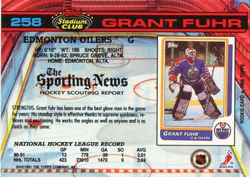 1991-92 Stadium Club #258 Grant Fuhr Back