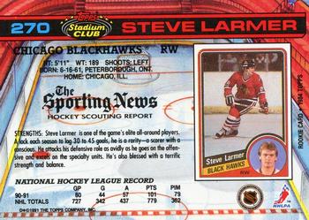 1991-92 Stadium Club #270 Steve Larmer Back