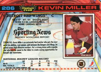 1991-92 Stadium Club #286 Kevin Miller Back