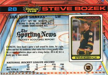 1991-92 Stadium Club #28 Steve Bozek Back