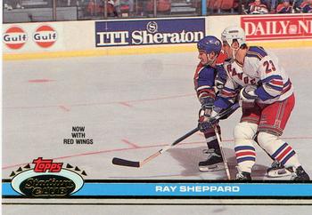 1991-92 Stadium Club #381 Ray Sheppard Front