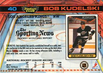1991-92 Stadium Club #40 Bob Kudelski Back