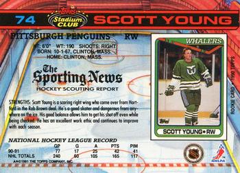 1991-92 Stadium Club #74 Scott Young Back