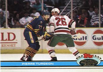 1991-92 Stadium Club #77 Pierre Turgeon Front