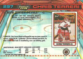 1991-92 Stadium Club #297b Chris Terreri Back
