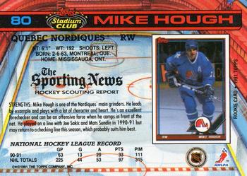 1991-92 Stadium Club #80 Mike Hough Back
