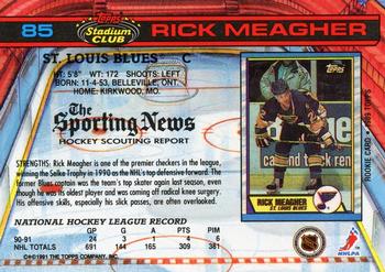 1991-92 Stadium Club #85 Rick Meagher Back