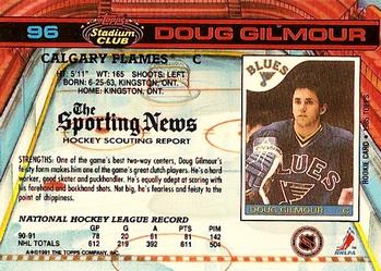 1991-92 Stadium Club #96 Doug Gilmour Back
