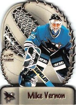 1998-99 Pacific Paramount - Glove Side Laser Cuts #18 Mike Vernon Front