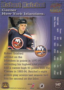 1998-99 Pacific Paramount - Ice Blue #147 Robert Reichel Back