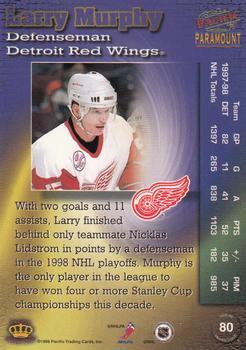 1998-99 Pacific Paramount - Silver #80 Larry Murphy Back