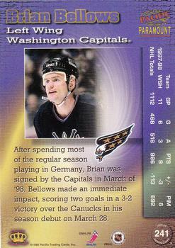 1998-99 Pacific Paramount - Silver #241 Brian Bellows Back