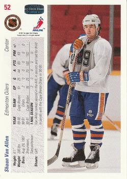 1991-92 Upper Deck #52 Shaun Van Allen Back