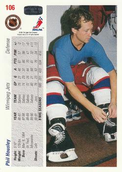 1991-92 Upper Deck #106 Phil Housley Back