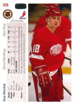 1991-92 Upper Deck #376 Gary Shuchuk Back