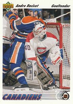 1991-92 Upper Deck #377 Andre Racicot Front