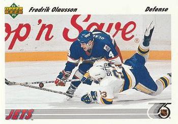 1991-92 Upper Deck #383 Fredrik Olausson Front