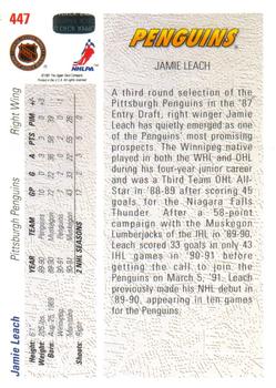 1991-92 Upper Deck #447 Jamie Leach Back