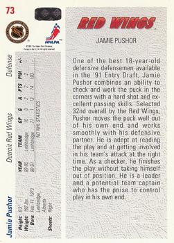 1991-92 Upper Deck #73 Jamie Pushor Back