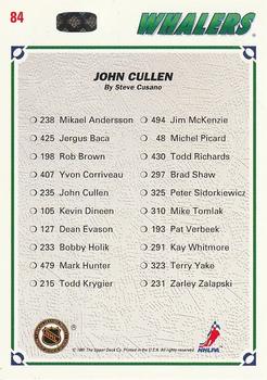 1991-92 Upper Deck #84 John Cullen Back