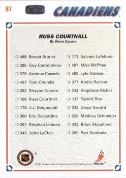 1991-92 Upper Deck #87 Russ Courtnall Back