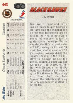 1991-92 Upper Deck #443 Jimmy Waite Back