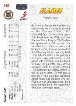 1991-92 Upper Deck #449 Trevor Kidd Back