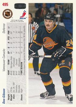 1991-92 Upper Deck #495 Don Gibson Back